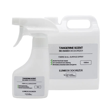 Deodorizer Spray (Citrus Tangerine Scented) with Refill Bundle