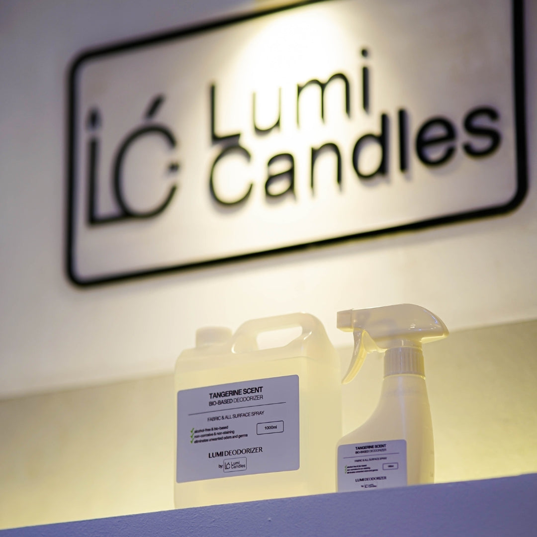 Deodorizer Spray (Citrus Tangerine Scented) with Refill Bundle