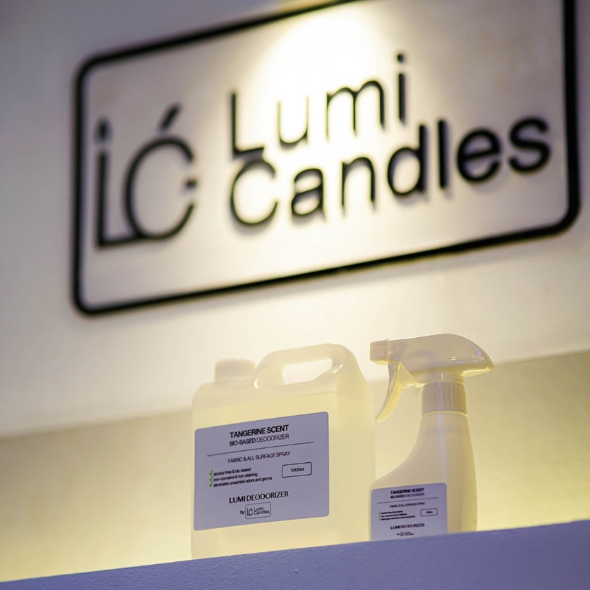 Deodorizer Spray (Citrus Tangerine Scented) with Refill Bundle