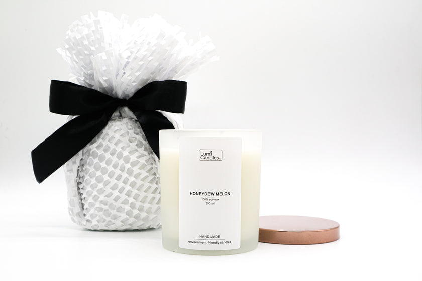 Honeydew Melon Packaging at 250 ML by LUMI Candles PH