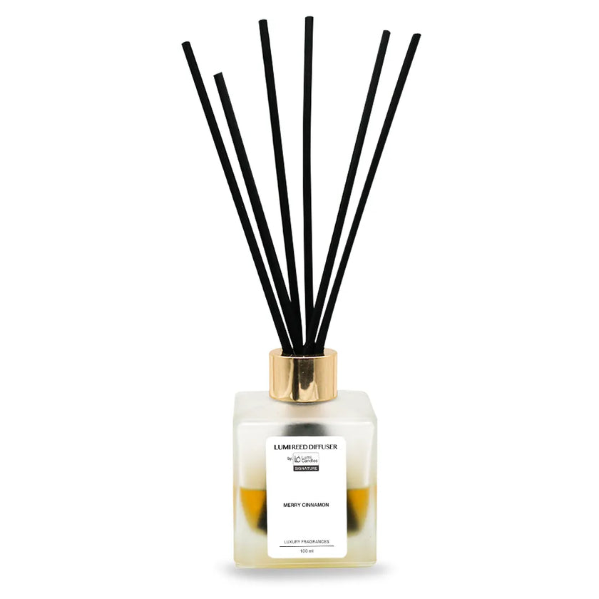 Merry Cinnamon LUMI Reed Diffuser – Signature Blend Christmas Scent