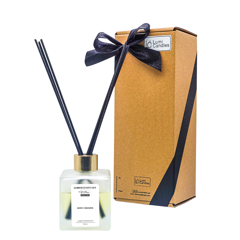 Merry Cinnamon LUMI Reed Diffuser – Signature Blend Christmas Scent