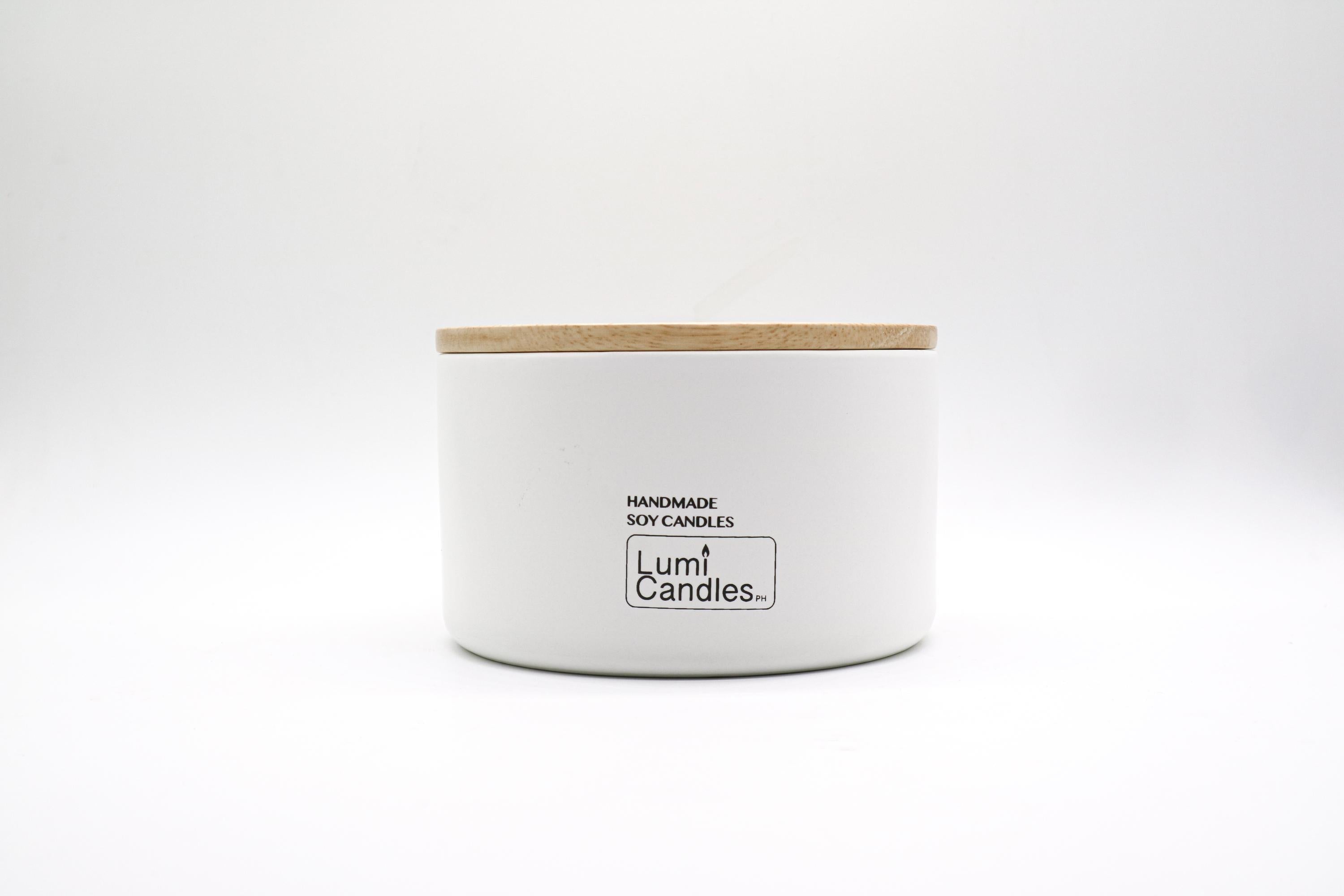 800 ML Ceramic Soy Candle by LUMI Candles PH