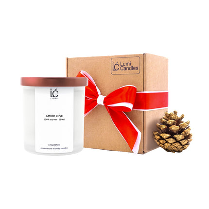 Amber Love LUMI Scented Soy Candle (250ml) Bulk Gift – Min. 4 pcs