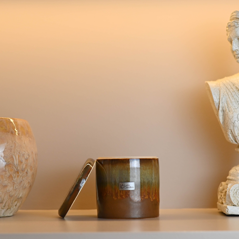 Fresh Bamboo Artisanal Scented Soy Candle Pot - Classic Blend