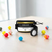 Stylized scent depiction of Bubble Gum notes for the LUMI Car Freshener with Holder