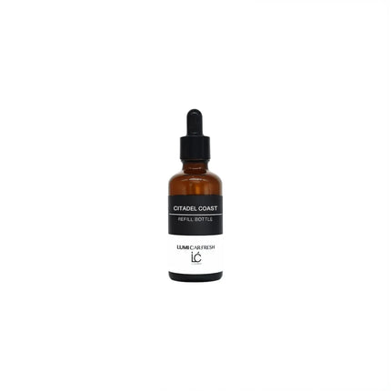 Citadel Coast LUMI Car Freshener Refill oil bottle, capped, product shot on a plain background