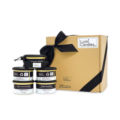 Five LUMI Car Fresheners with Free Holder Gift Bundle