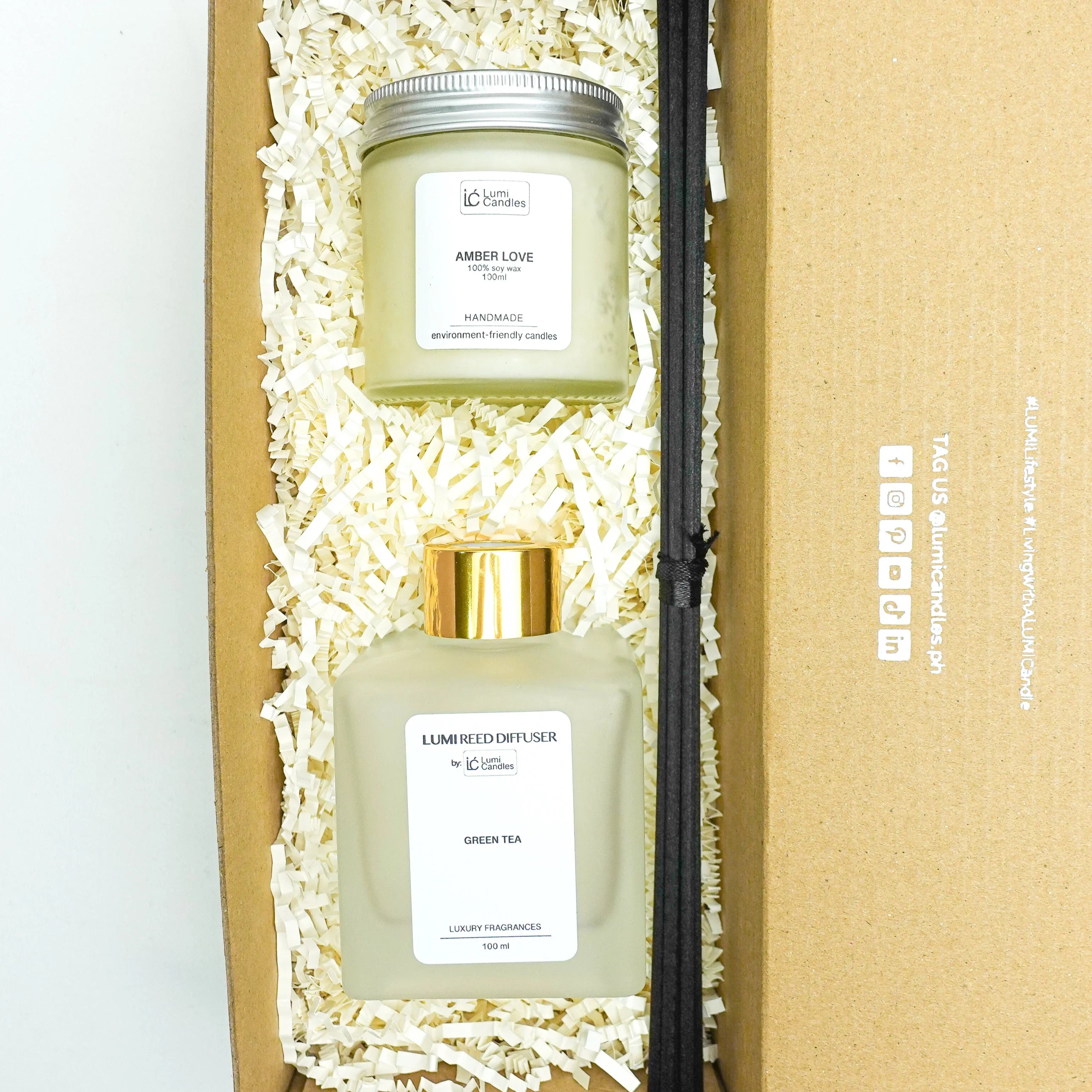 Tranquility Gift Set - Lumi Candle & Reed Diffuser Relaxation Bundle