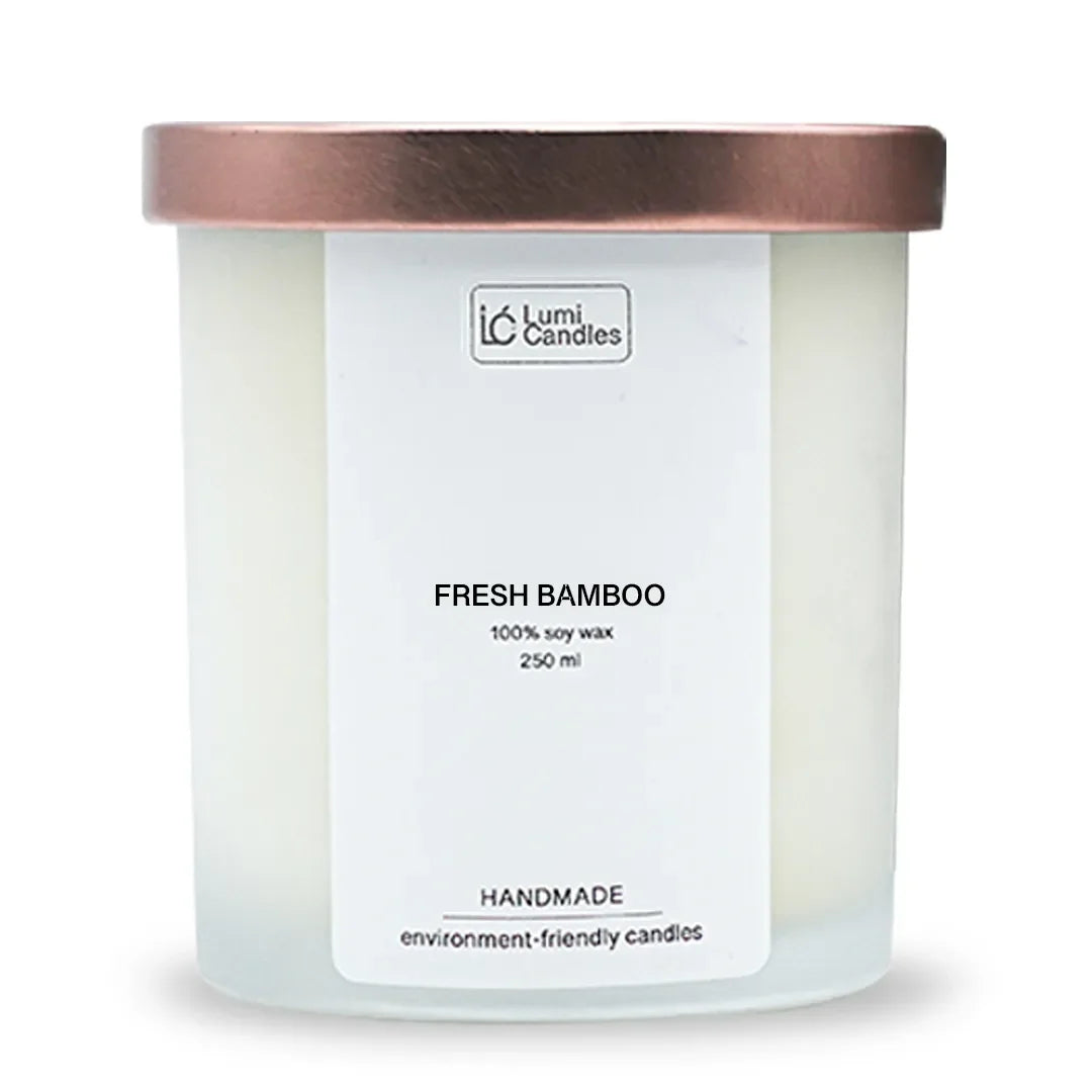 Fresh Bamboo Scented Soy Candle (250ml) - Lumi Candle