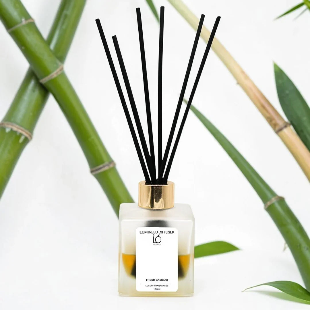 Fresh Bamboo LUMI Reed Diffuser scent profile illustration