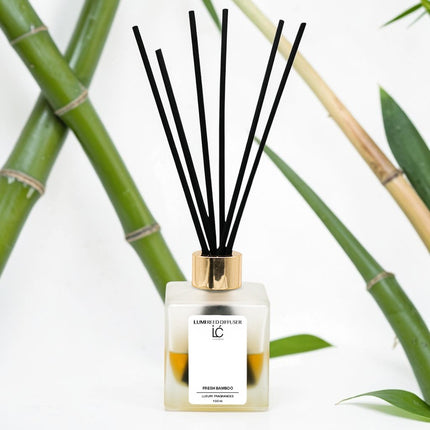 Fresh Bamboo LUMI Reed Diffuser scent profile illustration