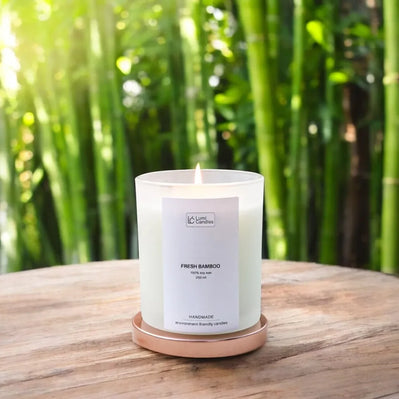 Fresh Bamboo Scented Soy Candle (250ml) - Lumi Candle