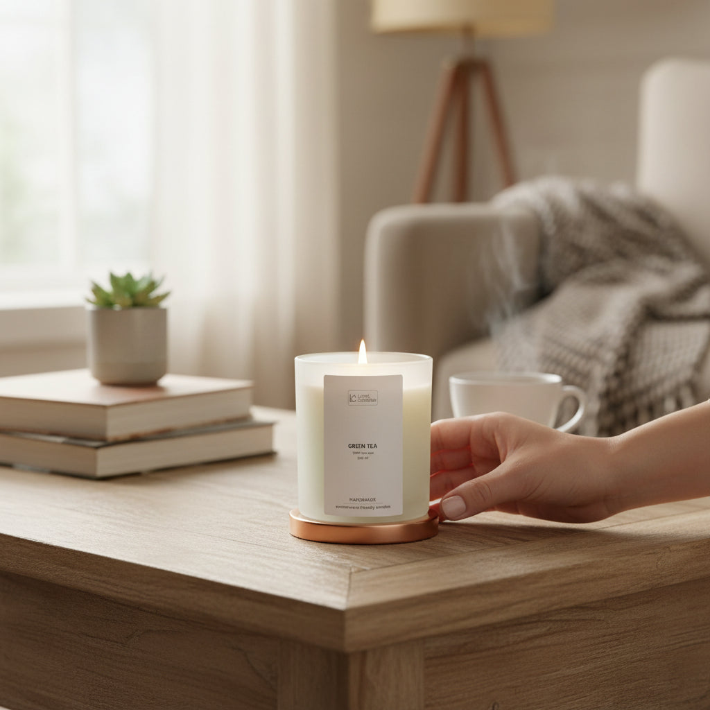 Green Tea Scented Soy Candle (250ml) - Classic Blend