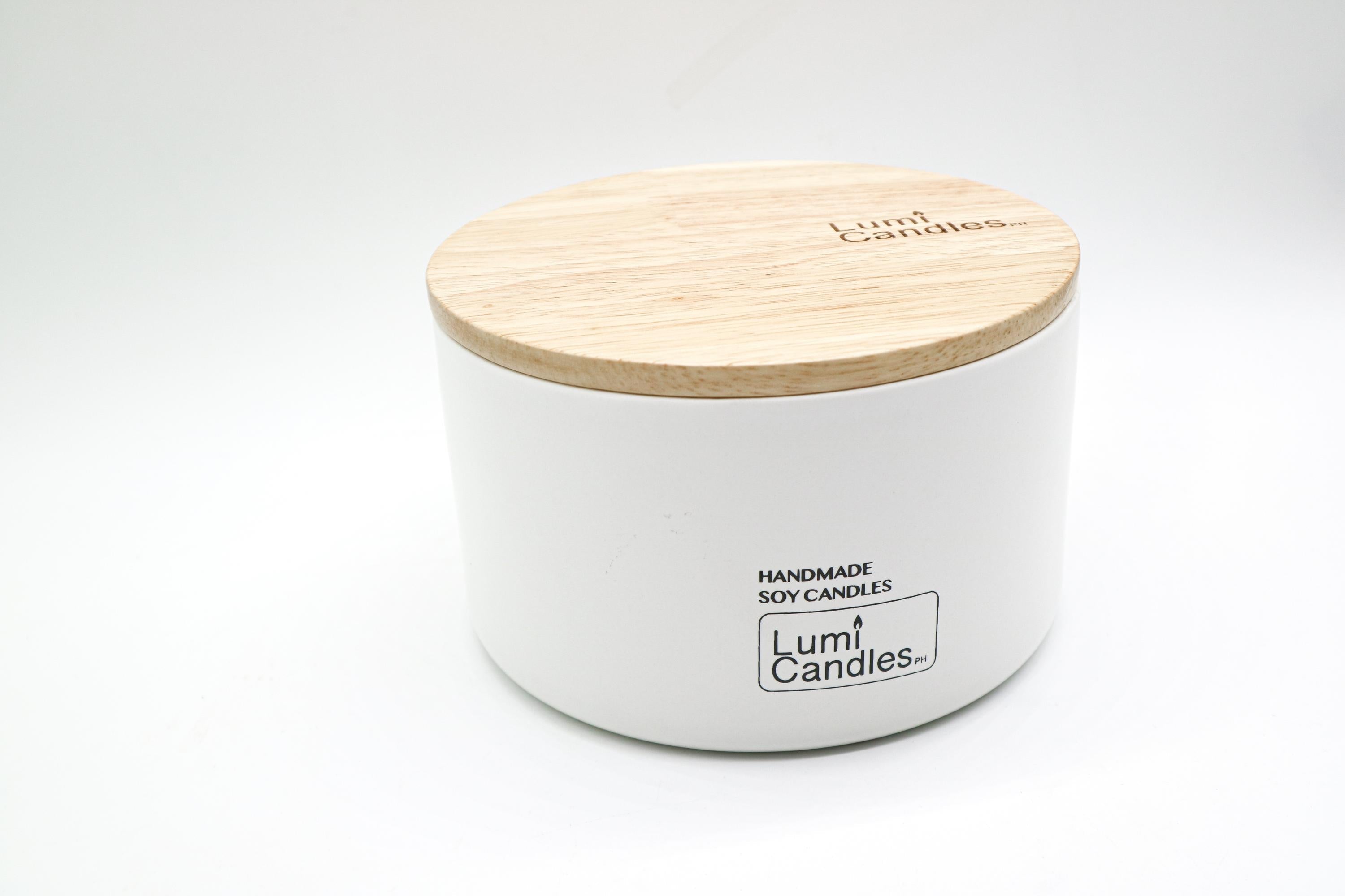 Handmade 800 ML Ceramic Soy Candle by LUMI Candles PH