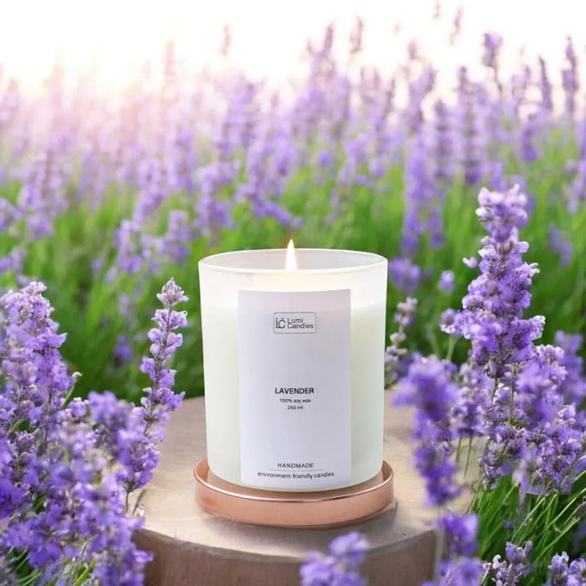 Lavender Scented Soy Candle (250ml)