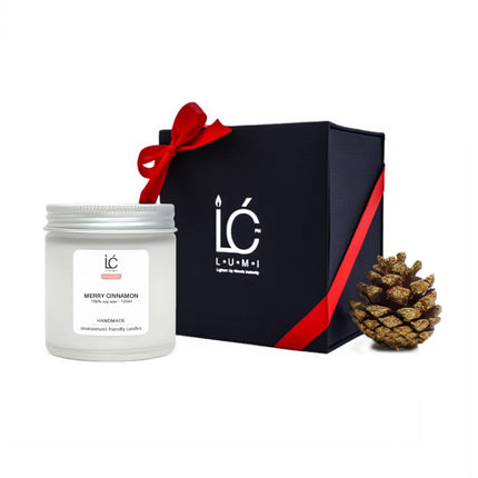 Merry Cinnamon LUMI Scented Soy Candle (100ml) Bulk Gift – Min. 4 pcs