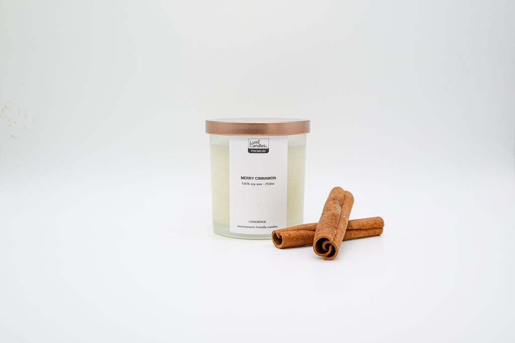Merry Cinnamon Scented Candles by Lumi Candles PH