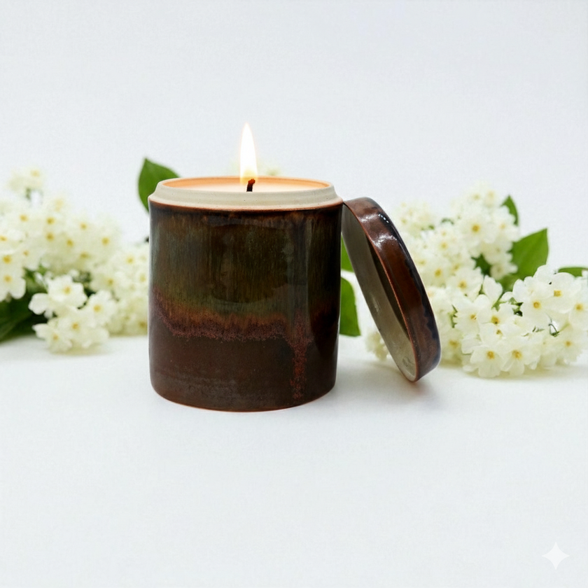 Morning Flower Artisanal Scented Soy Candle Pot - Signature Blend
