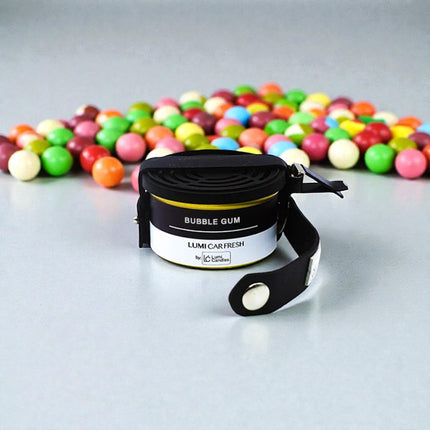 Lumi Car Freshener with Holder in the scent of Bubble Gum