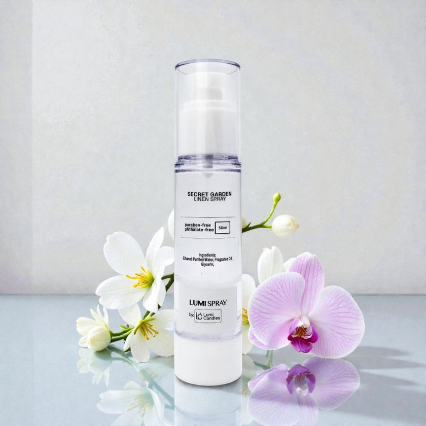 Lumi Candles Linen Spray 50 ml in Secret Garden scent