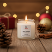 Merry Cinnamon Scented Soy Candle (100ml) styled in a home lifestyle setting
