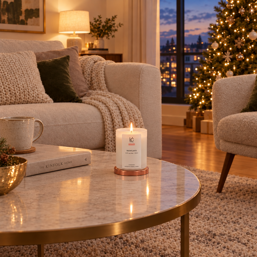 Snowflakes naturally integrated lifestyle render