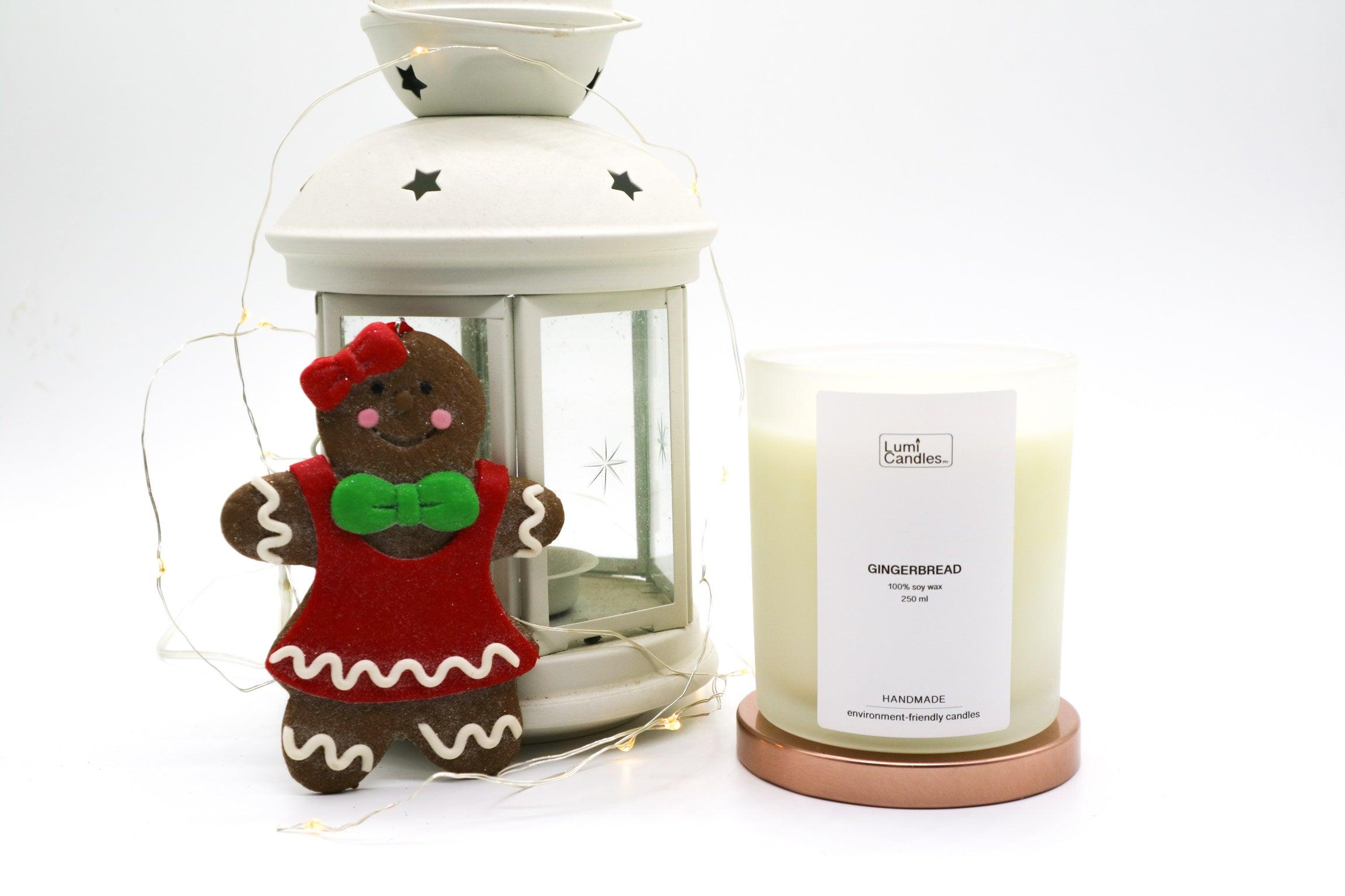 Gingerbread LUMI scented candle at 250 ML by LUMI Candles PH