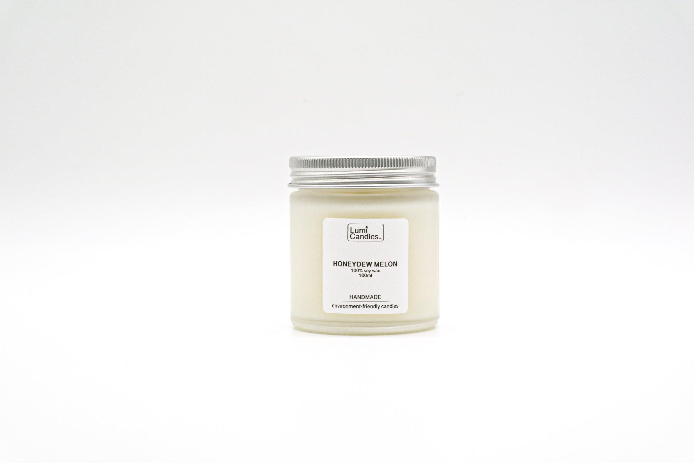 Honeydew Melon LUMI scented candle at 100 ML by LUMI Candles PH