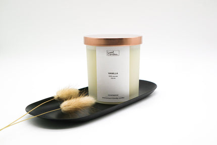 (Holiday Gifts min. 4pcs) Vanilla Scented Soy Candle 250ml