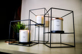 3-Tier Cube Candle Holders with 3 RG LUMIs