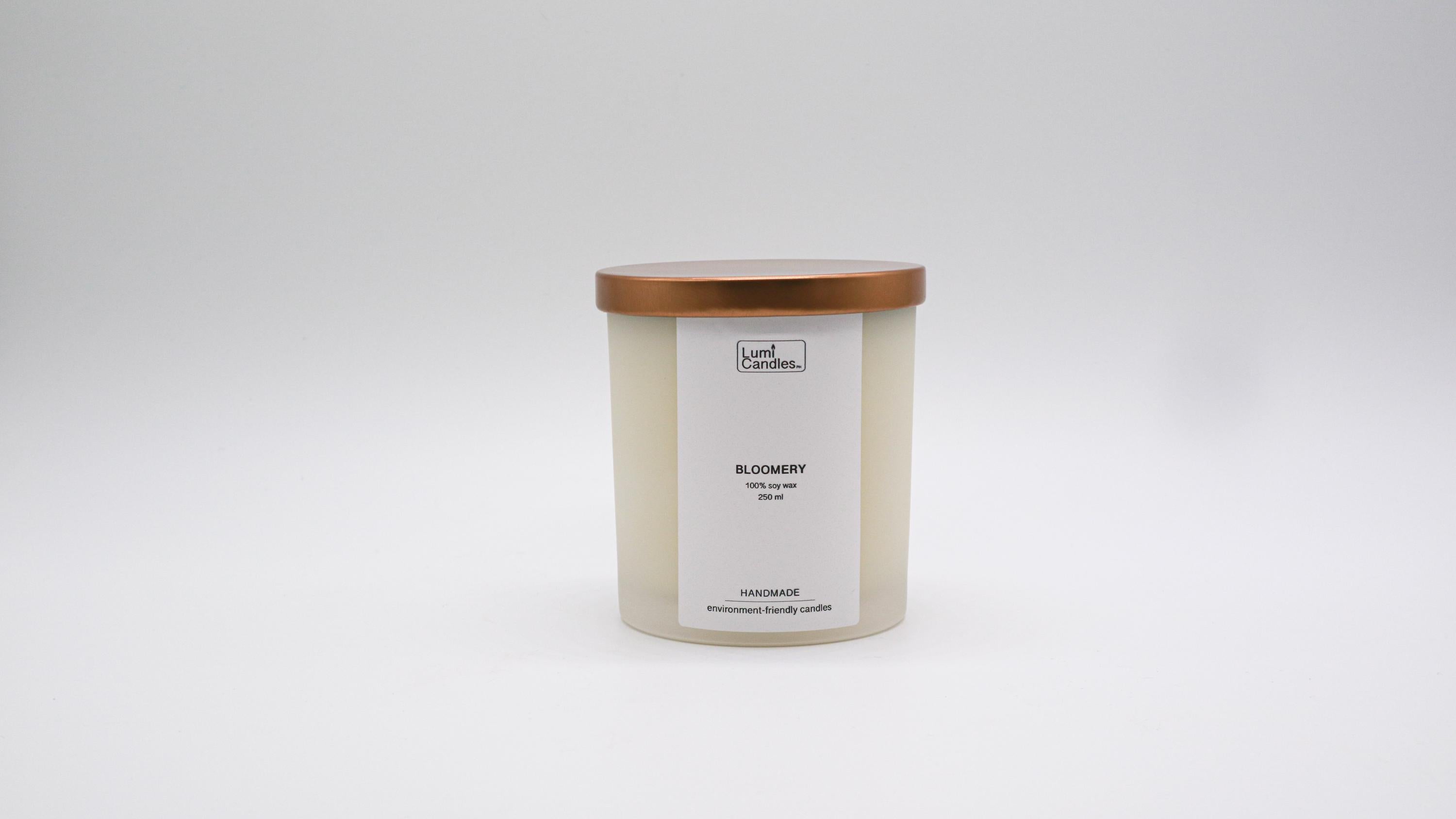 (Holiday Gifts min. 4pcs) Bloomery Scented Soy Candle 250ml