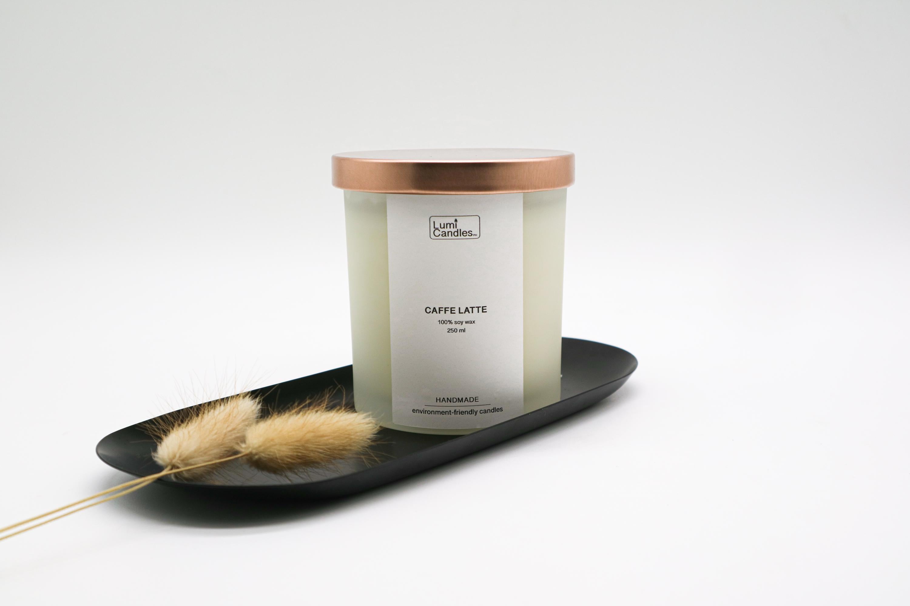 (Holiday Gifts min. 4pcs) Caffe Latte Scented Soy Candle 250ml