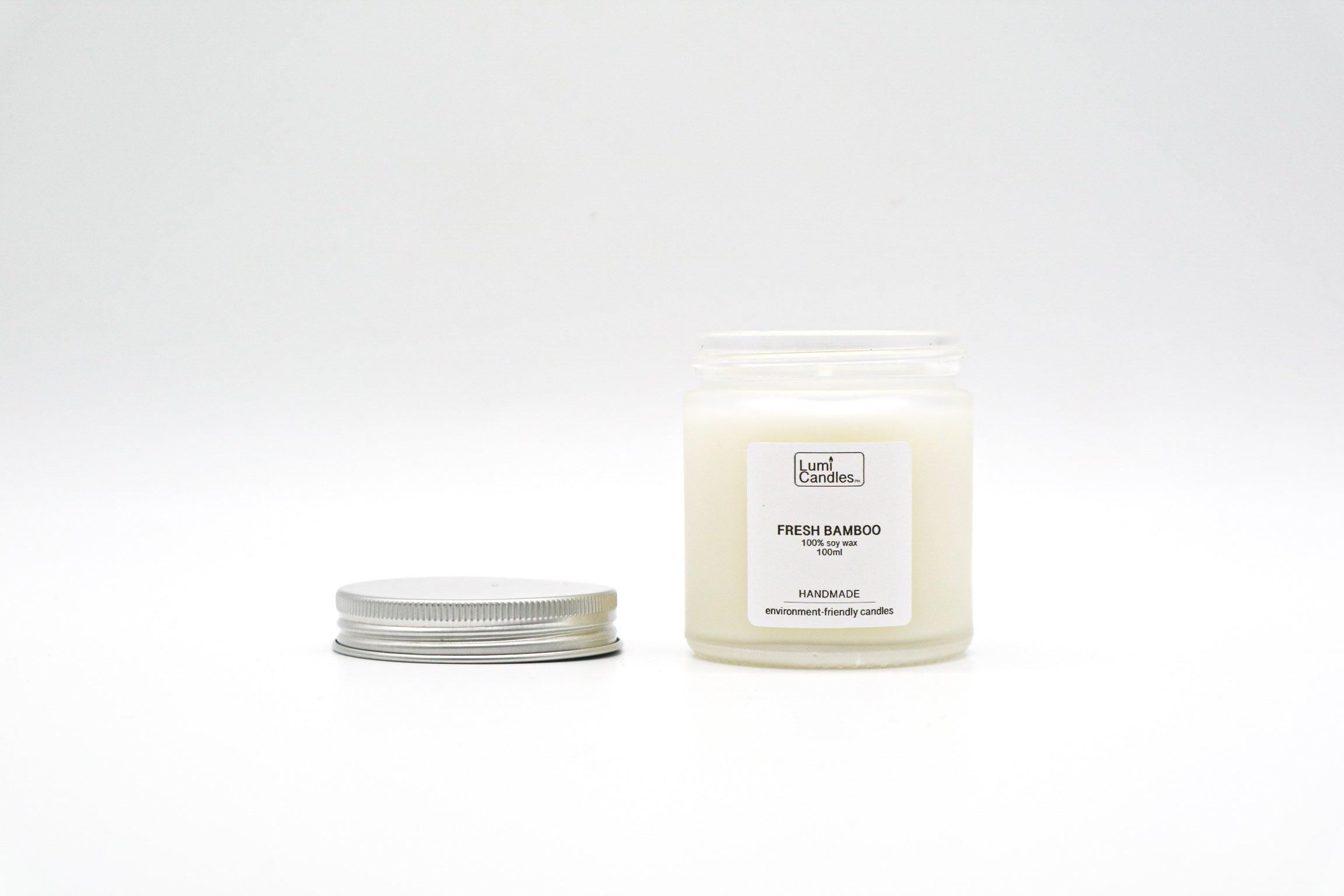 Fresh Bamboo Scented Soy Candle (100 ml)